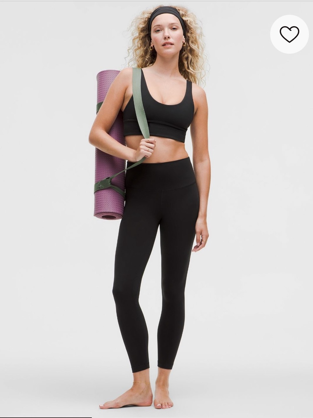 NWOT Lululemon Align High Rise Leggings in Black 25" Size 6